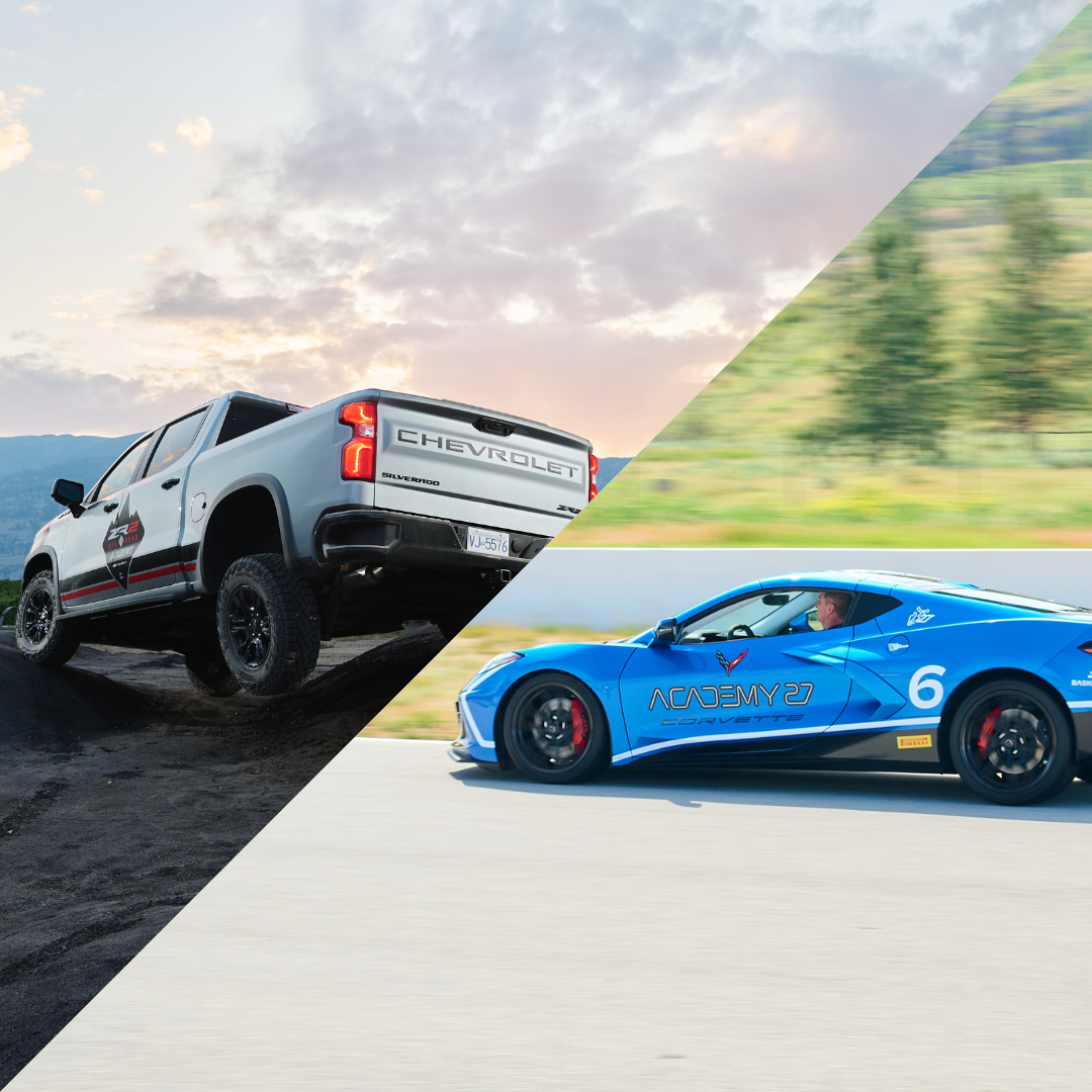 Academy 27 Motorsports Mixer track driving and Chevrolet ZR2 off-road experience