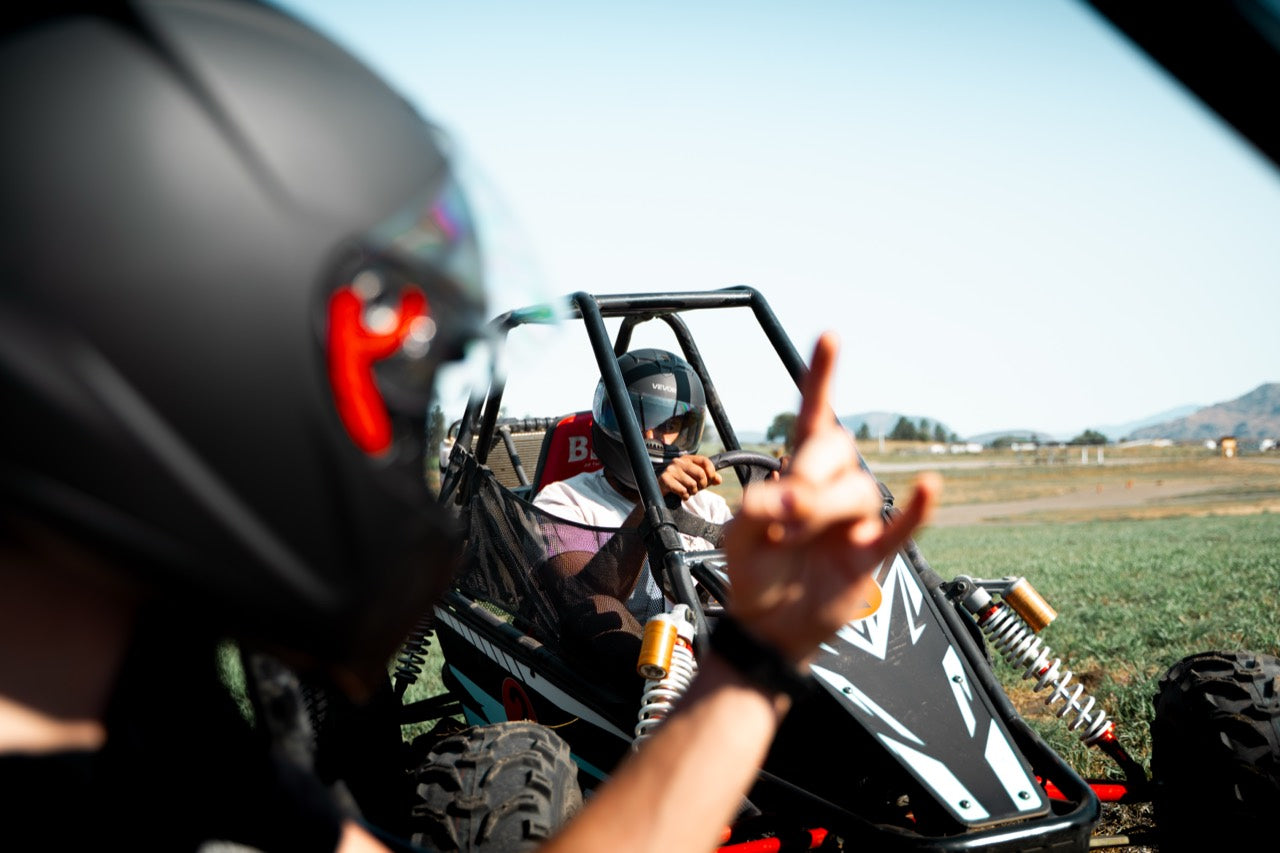 Rally Kart driver at Area 27