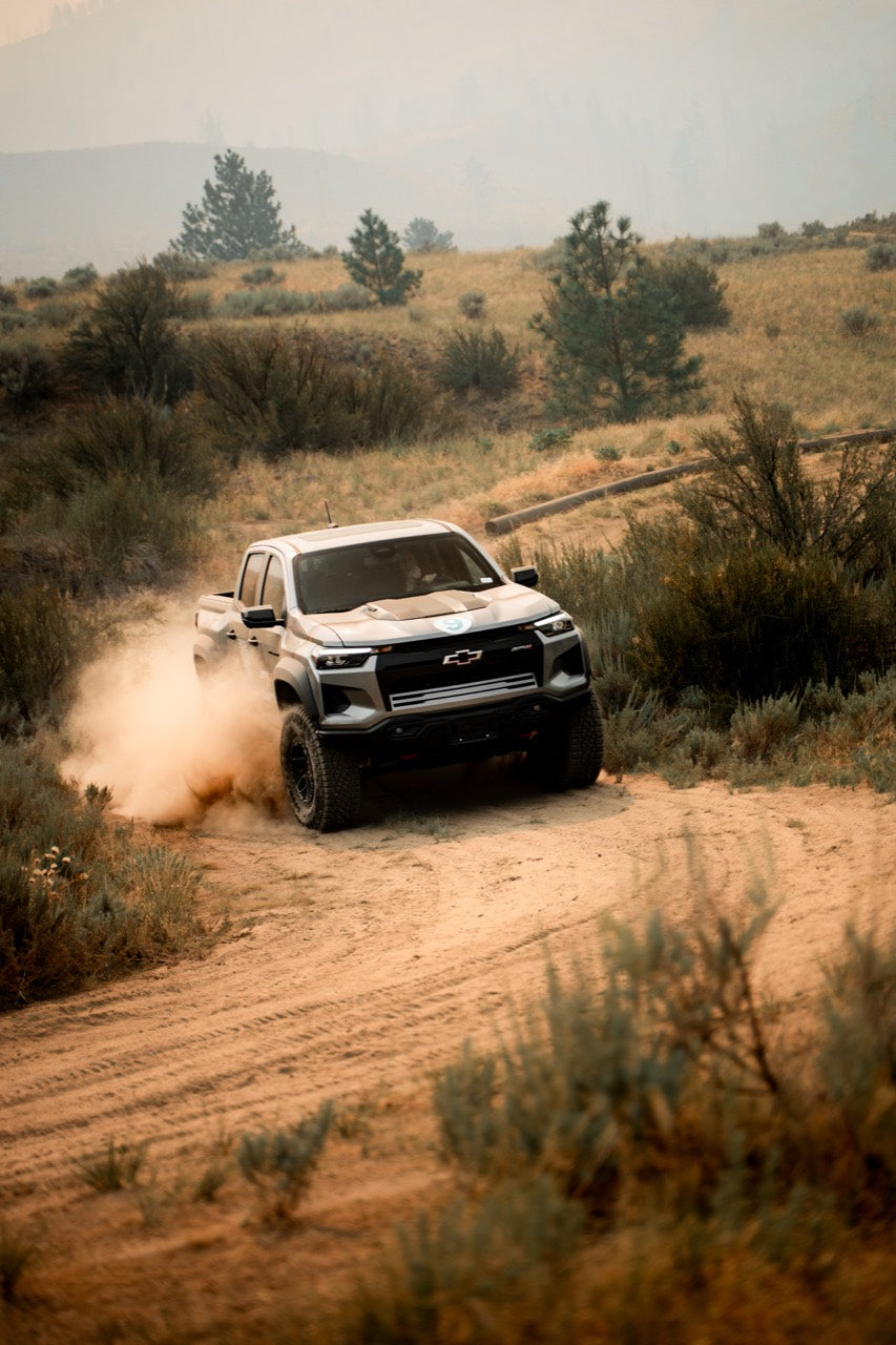 ZR2 pickup truck on the Area 27 off-road course
